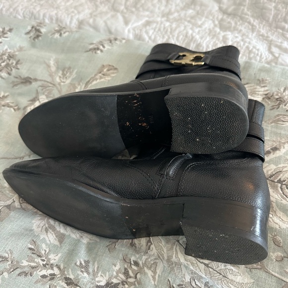 Tory Burch short black leather boots (size 9.5) - Picture 3 of 3